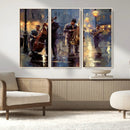 Afro Abstract Jazz Music Wall Art Canvas Print – Colorful