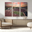 Indiana Memorial Stadium Wall Art Canvas Print, Framed
