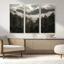 Moody Forest Wall Art – Framed Mountain Fog Canvas Artwork, by MyGreatCanvas | Canvas Wall Art Prints | Photo Prints & Wall Decor
