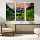 Maroon Bells Lake Wall Art Canvas Print – Framed Majestic