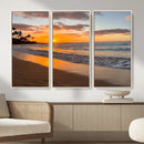 Tropical Beach Wall Art – Framed Sunset Ocean Canvas by MyGreatCanvas | Canvas Wall Art Prints | Photo Prints & Wall Decor