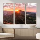 Mountain Sunrise Wall Art – Framed Alpine Ridge Canvas by MyGreatCanvas | Canvas Wall Art Prints | Photo Prints & Wall Decor