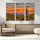 Saguaro Cactus Wall Art Canvas Print – Framed Arizona Sunset by MyGreatCanvas | Canvas Wall Art Prints | Photo Prints & Wall Decor