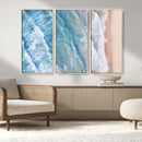 Aerial Ocean View Wall Art Canvas Print – Framed Soft Blue by MyGreatCanvas | Canvas Wall Art Prints | Photo Prints & Wall Decor