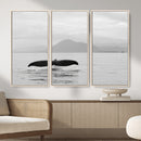 Whale Tail Wall Art – Framed Black White Ocean Canvas by MyGreatCanvas | Canvas Wall Art Prints | Photo Prints & Wall Decor