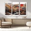 Mount Fuji Wall Art Canvas Print – Framed Abstract Mount
