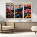 Modern Japanese Wall Art Canvas Print – Framed Contemporary