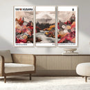 Modern Japanese Wall Art Canvas Print – Framed Abstract