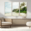 Relaxing Beach Wall Art Canvas Print – Framed Ocean View