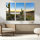 Saguaro Cactus Wall Art Canvas Print – Framed Desert Sunset by MyGreatCanvas | Canvas Wall Art Prints | Photo Prints & Wall Decor