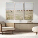 Bison Herd Wall Art Canvas Print – Framed Western Bison