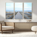 Beach Boardwalk Wall Art Canvas Print – Framed Coastal