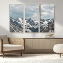 Snowy Peaks Wall Art Canvas Print – Alpine Wilderness