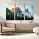 Wilderness Wall Art Canvas Print – Misty Forest Nature