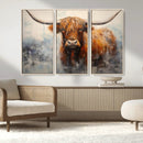 Scottish Highland Wall Art Canvas Print, Framed Longhorn Art by MyGreatCanvas | Canvas Wall Art Prints | Photo Prints & Wall Decor