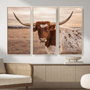 Texas Longhorn Cow Canvas Wall Art, Majestic Bull and Rustic by MyGreatCanvas | Canvas Wall Art Prints | Photo Prints & Wall Decor