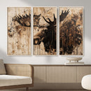 Moose Canvas Wall Art — Rustic Wildlife Painting Print | by MyGreatCanvas | Canvas Wall Art Prints | Photo Prints & Wall Decor