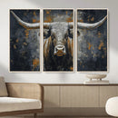 Rustic Bull Wall Art Canvas Print, Longhorn Wall Decor for by MyGreatCanvas | Canvas Wall Art Prints | Photo Prints & Wall Decor