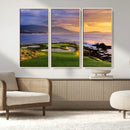 Pebble Beach Golf Wall Art Canvas Print – Iconic Coastal by MyGreatCanvas | Canvas Wall Art Prints | Photo Prints & Wall Decor