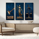 Lady Justice Wall Art Canvas Print – Elegant Gold Legal by MyGreatCanvas | Canvas Wall Art Prints | Photo Prints & Wall Decor