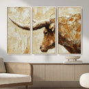 Rustic Longhorn Bull Wall Art Canvas Print – Vintage Western by MyGreatCanvas | Canvas Wall Art Prints | Photo Prints & Wall Decor