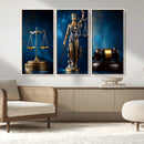 Lady Justice Wall Art Canvas Print – Elegant Gold Legal by MyGreatCanvas | Canvas Wall Art Prints | Photo Prints & Wall Decor