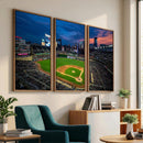 Target Field Wall Art Canvas Print – Baseball Stadium Scene,