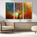 Yggdrasil Tree of Life Mosaic Stained Glass Wall Art, Tree