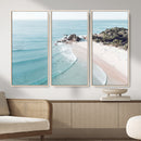 Aerial Beach Wall Art Canvas Print, Coastal Ocean Waves and by MyGreatCanvas | Canvas Wall Art Prints | Photo Prints & Wall Decor
