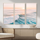 Sunset Surfing Wall Art Canvas Print, Ocean Wave Surfer with by MyGreatCanvas | Canvas Wall Art Prints | Photo Prints & Wall Decor