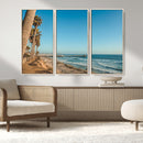 Scenic Beach Wall Art Canvas Print – Tall Palm Trees, Sandy by MyGreatCanvas | Canvas Wall Art Prints | Photo Prints & Wall Decor