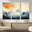 Warm Clouds Abstract Mountain Wall Art, Modern Landscape by MyGreatCanvas | Canvas Wall Art Prints | Photo Prints & Wall Decor