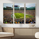 Green Bay Packers Lambeau Field Stadium Wall Art Canvas by MyGreatCanvas | Canvas Wall Art Prints | Photo Prints & Wall Decor