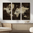 Vibrant Watercolor World Map Wall Art – Stunning Multicolor by MyGreatCanvas | Canvas Wall Art Prints | Photo Prints & Wall Decor