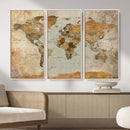 World Map Canvas Print – Detailed Map of the World Wall Art by MyGreatCanvas | Canvas Wall Art Prints | Photo Prints & Wall Decor