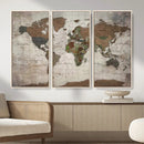 World Map Canvas Print – Framed Detailed Map of the World by MyGreatCanvas | Canvas Wall Art Prints | Photo Prints & Wall Decor