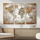 Vibrant Watercolor World Map Canvas Wall Art – Framed Travel by MyGreatCanvas | Canvas Wall Art Prints | Photo Prints & Wall Decor