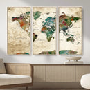 World Map Canvas Print – Framed Detailed Map of the World by MyGreatCanvas | Canvas Wall Art Prints | Photo Prints & Wall Decor