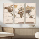 World Map Canvas Print – Framed Detailed Map of the World by MyGreatCanvas | Canvas Wall Art Prints | Photo Prints & Wall Decor