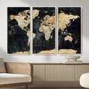 Framed Large World Map Wall Art Canvas Print for Living Room by MyGreatCanvas | Canvas Wall Art Prints | Photo Prints & Wall Decor