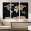 Grunge Wall Art World Map Canvas Print by MyGreatCanvas | Canvas Wall Art Prints | Photo Prints & Wall Decor