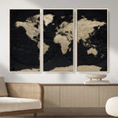 World Map Wall Art Print – Detailed Map of the World Wall by MyGreatCanvas | Canvas Wall Art Prints | Photo Prints & Wall Decor