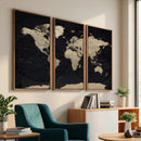 World Map Wall Art Print – Detailed Map of the World Wall