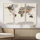World Map Wall Art Print by MyGreatCanvas | Canvas Wall Art Prints | Photo Prints & Wall Decor
