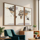 World Map Wall Art Print