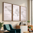 World Map Canvas Print – Detailed Map of the World Wall Art