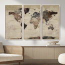 World Map Canvas Print – Detailed Map of the World Adventure by MyGreatCanvas | Canvas Wall Art Prints | Photo Prints & Wall Decor