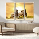 Wild Horses Wall Art Canvas Print – Framed Galloping Herd by MyGreatCanvas | Canvas Wall Art Prints | Photo Prints & Wall Decor
