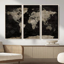 Detailed World Map Wall Art Print - Large Framed World Map