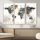 World Map Wall Art Canvas Print for Office Wall Decor by MyGreatCanvas | Canvas Wall Art Prints | Photo Prints & Wall Decor
